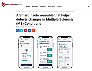 My Healthy Apple - A Smart insole wearable that helps detects changes in Multiple Sclerosis (MS) Conditions
